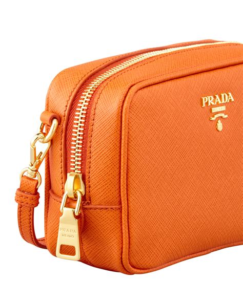 orange bag prada|orange Prada crossbody bag.